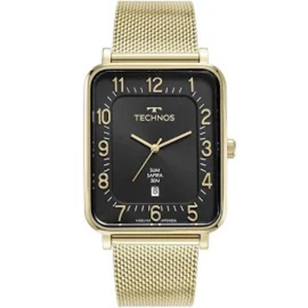 Relógio Masculino Technos Slim Social Dourado Gm10yr/1p