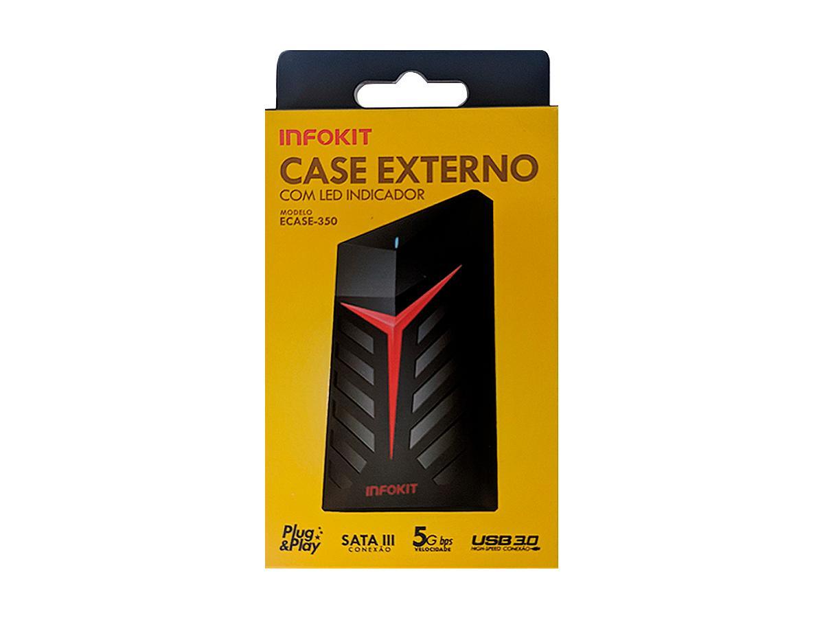 Case Gaveta Hd Ssd Externo 2.5 Pol Sata 3 Usb 3.0 Velocidade