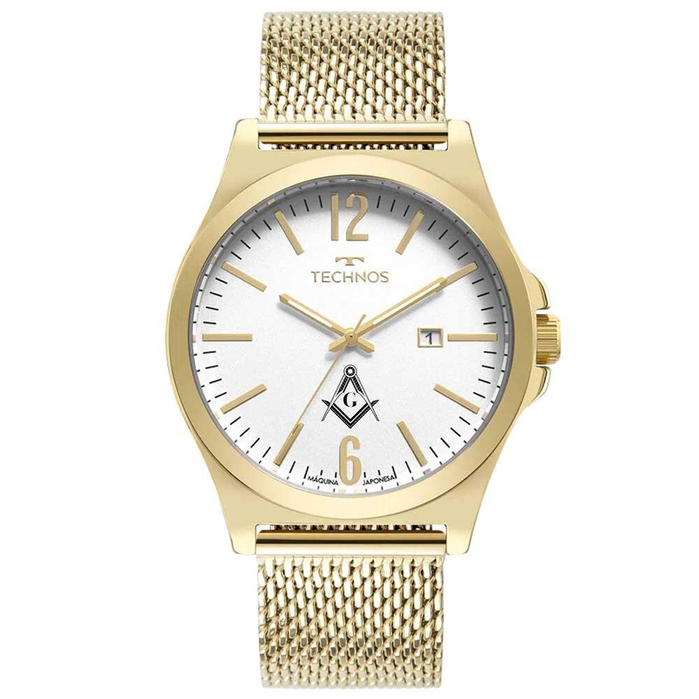 Relógio Masculino Technos Maçonaria 2115ncz/m1d Dourado