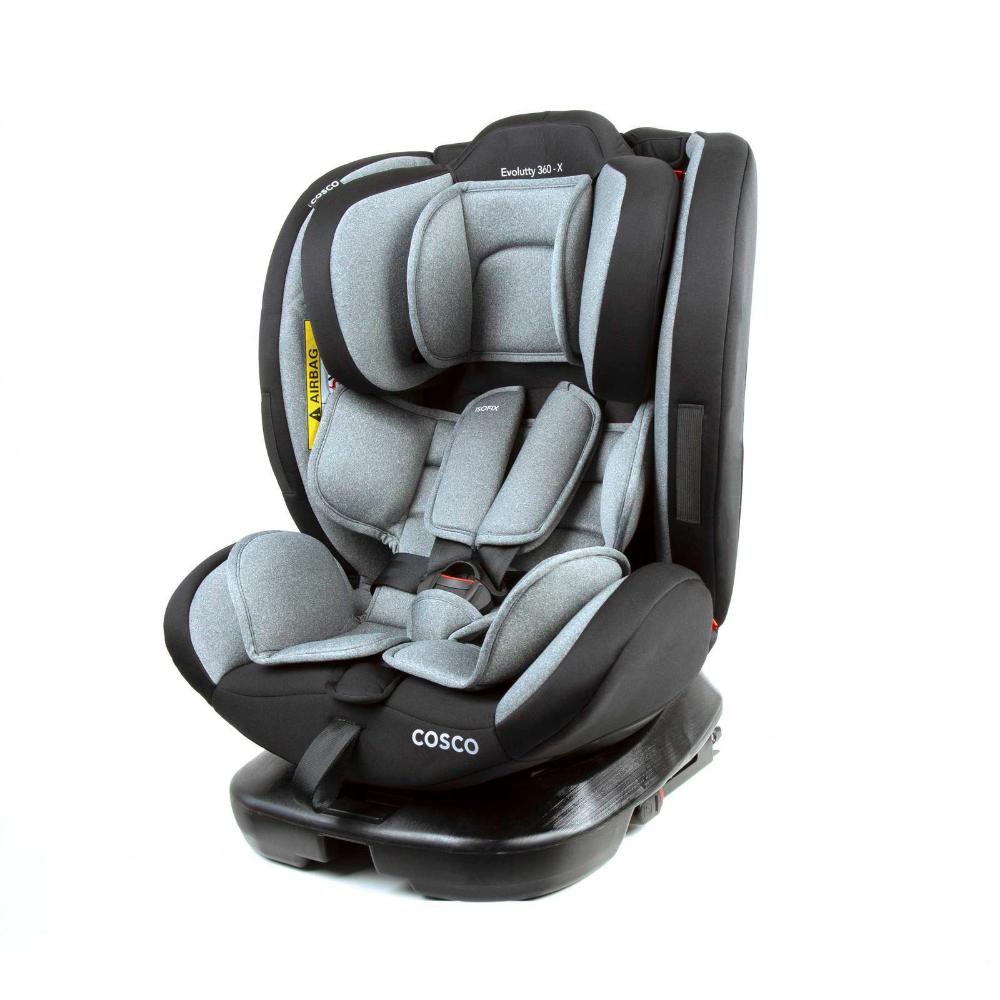 Cadeirinha Evolutty 360 - X Cosco Kids - Cinza Mescla