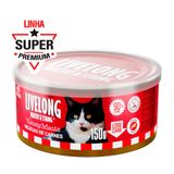 Alimento Natural Livelong Delícias De Carne Para Gatos - 150 G