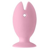 Suporte Para Escova De Dente Em Silicone Peixinho Ventosa Rosa