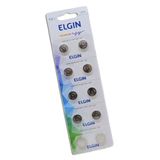 Cartela De Pilhas Bateria Elgin Lr44 Ag3 Lr1154 1,5 V