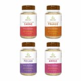 Kit 4 Temperos Estar Bem 190g: Carne, Frango, Arroz, Feijão