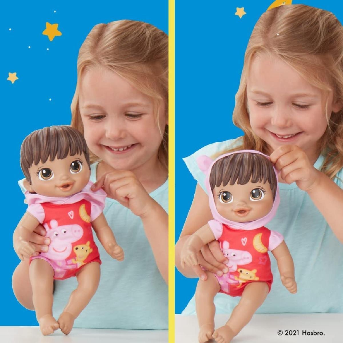 Boneca Baby Alive Boa Noite Peppa Morena Hasbro F2388 - Carrefour