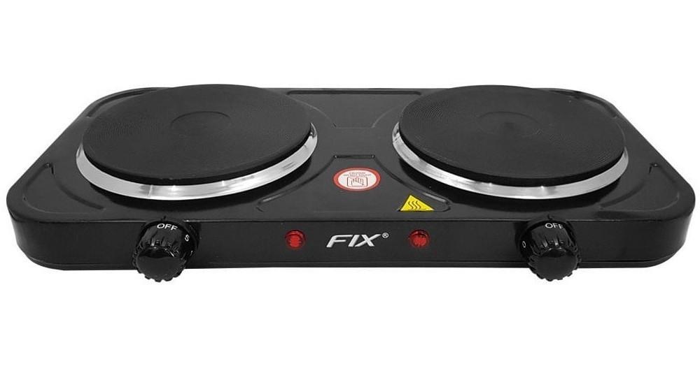 Cooktop 2 Bocas Fix Preto - Portátil - Elétrico 220v