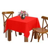 Toalha De Mesa 6 Lugares 2,00m Retangular Oxford Vermelho