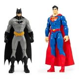 Boneco Superman E Boneco Batman Kit Liga Da Justiça Dc Heroi