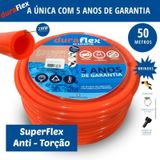 Mangueira Para Jardim Siliconada Laranja 50 Mts Duraflex