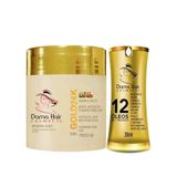 Hidratação Gold 24k Dama Hair 500g + Reparador 12 Óleos 30ml