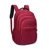 Mochila Feminina Escolar Reforçada Bolso Notebook Vermelha