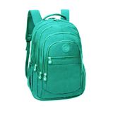 Mochila Feminina Escolar Reforçada Bolso Notebook Verde Agua