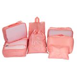 Kit Necessaire Organizador Mala De Viagem Coleção Basic Rosa