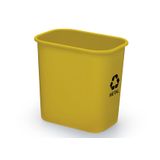 Cesto Para Lixo Reciclável 12,5 Litros  Amarelo Waleu WALEU Waleu