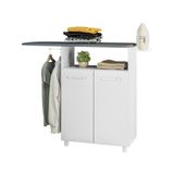Tábua De Passar Armário Lavanderia 2 Portas Multimóveis Cr30035 Branco Branco