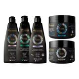 Kit Arvensis Shampoo Condicionador Ativador Mascara Gelatina