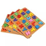 Brinquedo De Mesa Didactic Wood Montessori Abecedario Para Crianças
