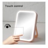 Espelho Led Portátil Com Controle De Toque E Moldura Dobrável