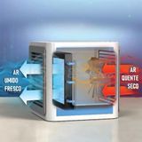 Mini Ar Condicionado Umidificador Portátil Air Cooler 3 Vel