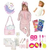 Boneca Bebe Reborn Barata Menina Princesa Enxoval