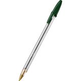 Caneta Bic Esferográfica Clássica 1.0 Mm Cristal Verde Bic