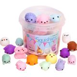 Pacote De Brinquedos Squishy Com 36 Unidades De Cores Variadas E Antiestresse