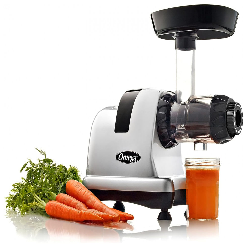 Centrifuga De Frutas Com Sistema De Nutrição E Estágio Triplo, 110v 200w, Omega Juicer J8007s, Prata