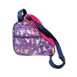 Bolsa Mochila Patins Quad Inline Infantil Unicórnio Lilás