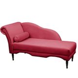 Chaise Longue Divã Copenhagen 160cm Shop Das Cabeceiras Vermelho