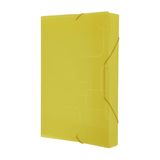 Pasta Aba Elástico Ofício Lombo 4cm DelloFine Amarelo 0244.S.0050 Dello Dello