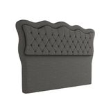 Cabeceira Para Cama Box King 193 Cm Eliza Linho Cinza I02 - D&#39;rossi