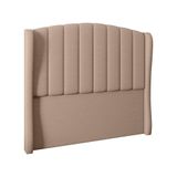 Cabeceira Para Cama Box Queen 160 Cm Angel Linho Bege I02 - D&#39;rossi
