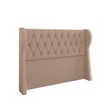 Cabeceira Para Cama Box King 193 Cm Beatriz Linho Bege I02 - D&#39;rossi