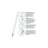 Caneta De Toque De Ponta Dupla Para Tablet Ipad Branca