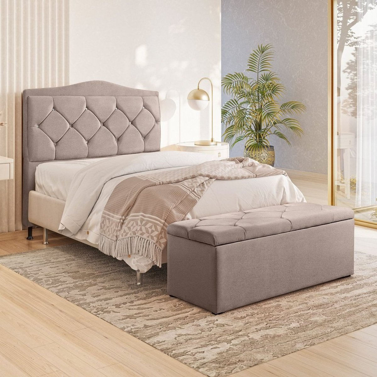 Cabeceira Para Cama King Malta 195 Cm Castor