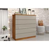 Cômoda De Quarto Premium C- 5 Gavetas Branco-neve - Tcil Móveis