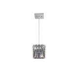 Lustre Pendente Cristal Quadrado Paris Bivolt Llum