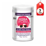 Kit C-03 Skafe Keraform Eu Amo Cachos Creme P- Pentear 1kg