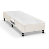 Cama Box Base Solteiro Poli Tecido Clean (88x188x23) - Castor