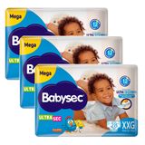 Kit Fralda Descartável Babysec Galinha Pintadinha Ultra Mega Xxg Com 28 Tiras - Unidades