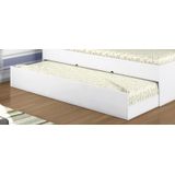 Cama Auxiliar Infantil Ou Solteiro Chiara Cor Branco Brilho - Phoenix Baby