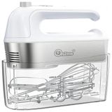 Batedeira De Mao Com 5 Velocidades E Acessorios De Aco Inox, 450w, Branca, 110v, On2no Kd 906, Branco