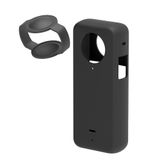 Capa De Silicone Com Proteção De Lentes Para Câmera Insta360 X3 Cor Preto