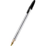 Caneta Bic Esferográfica Clássica 1.0 Mm Cristal Preta Bic