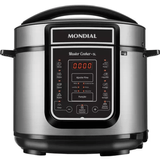 Panela Pressao Mondial 5l Pe38 Digital - 4155-01  Inox/preto  110 Volts