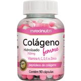 Colágeno Hidrolisado Femme 90 Cápsulas 700mg Maxinutri 90 Cápsulas