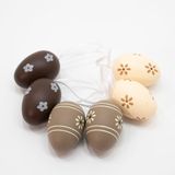 24 Ovos De Páscoa Florido Enfeitado Decorativo Enfeite Pendente