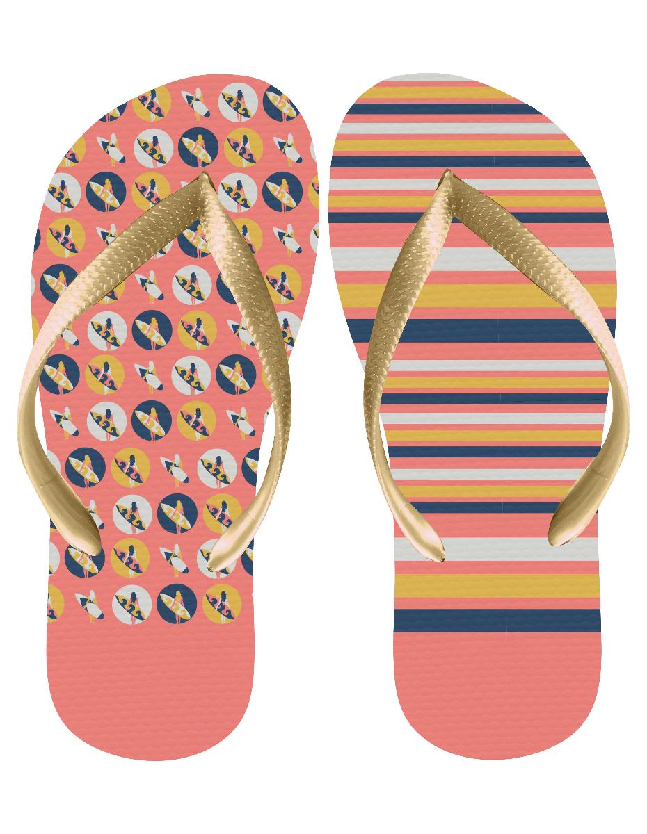 Chinelo Surf Feminino Pintura