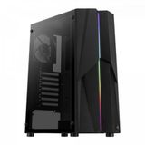 Gabinete Gamer Aerocool Mecha Preto Rgb Lateral Vidro [f002]
