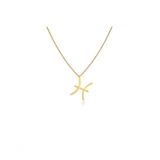 Colar Personalizado Signo De Peixes Folheado Em Ouro 18k [f027]